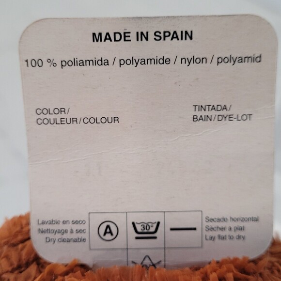 1 Ball Katia Drac Yarn Nylon Orange Rust 25g 122 yds  Fluffy Fuzzy DISC - Picture 3 of 6